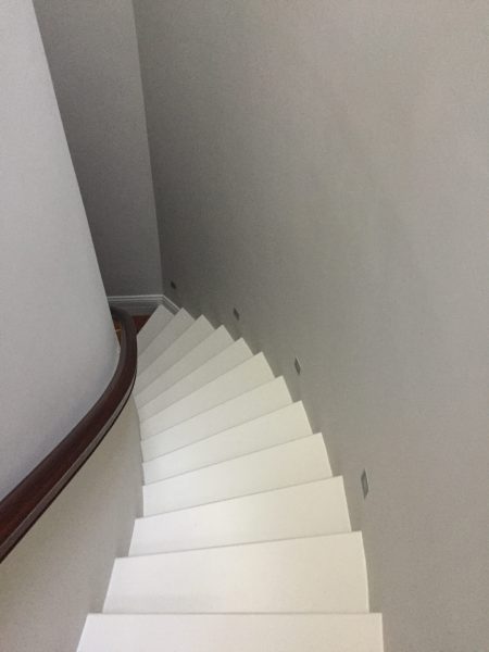 Hand painted staircase and stairwell by Impressions Painting and Decorating in Killiney