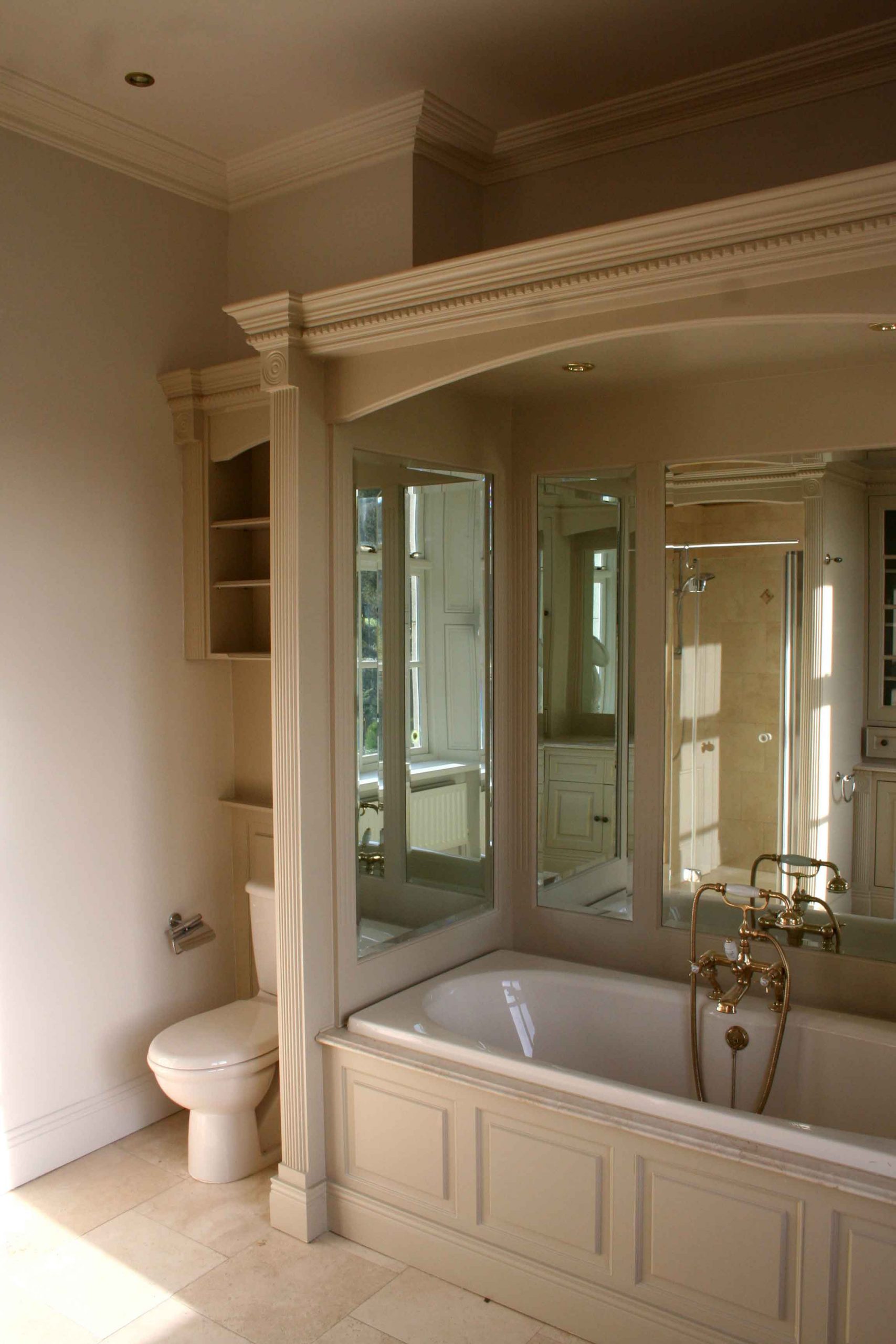 Bespoke hand painted bathrooms and bathroom units and furniture painters by Impressions Painters and Decorators in Dublin