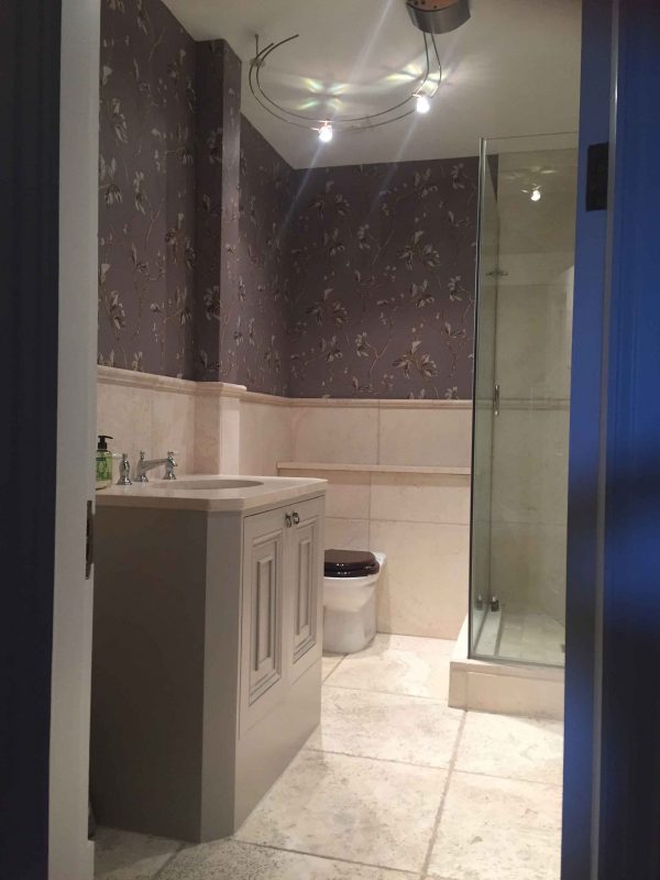 Hand painted bathroom furniture expert painters Impressions Painters and Decorators in Dublin