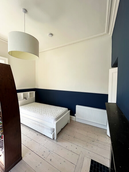 A bedroom in Decorators in a period house Dalkey before being painted by Impressions Painters and Decorators