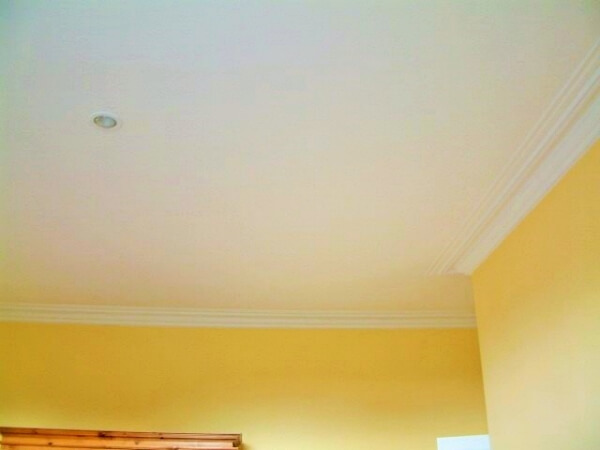 After photo of cracks removed in the ceiling of a period house by Impressions Painters Decorators