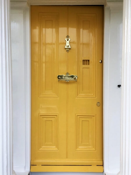 Beautiful Victorian period house door in Rathgar after being restored by Impressions Painters and Decorators