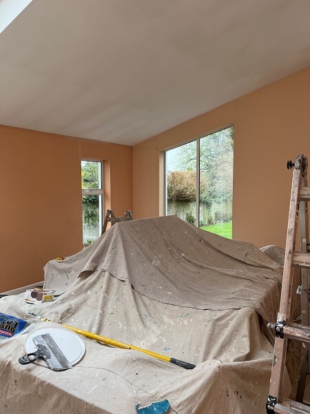 Before living room painters and decorators Impressions painting and decorating in Stillorgan