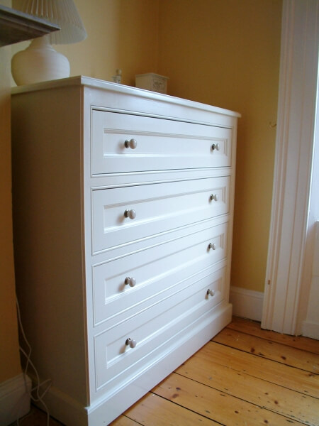 Bespoke hand painted chest of drawers by Impressions Furniture Painting and Decorating in Cabinteely South Dublin