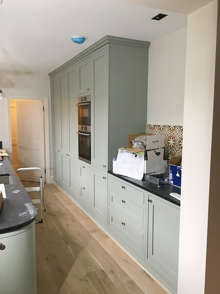 Bespoke hand painted kitchen by Impressions Kitchen Painters and Decorators in Rathgar Dublin