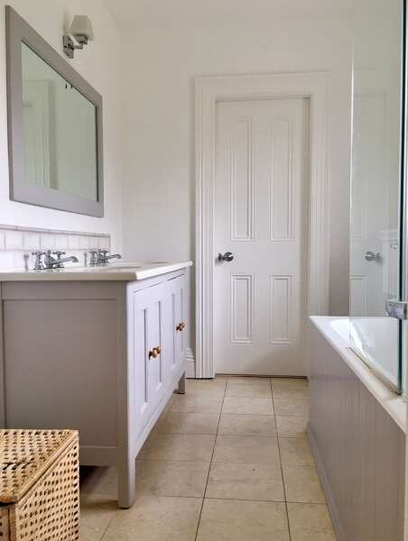 Bespoke painted bathrooms and bathroom furniture by professional bathroom painters in Dublin Impressions Painters and Decorators