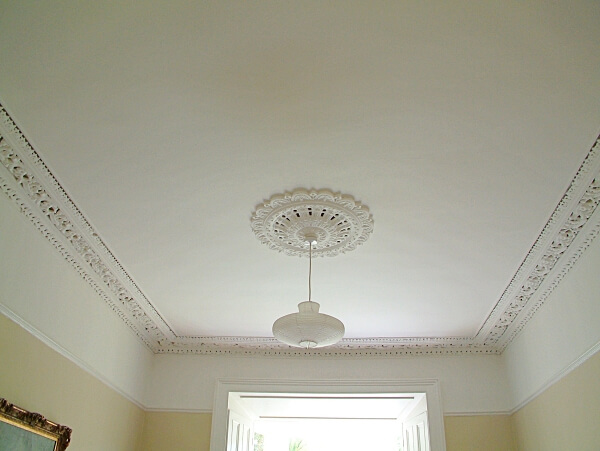 Ceiling restoration period home in Sandycove South Dublin by Impressions painting and decorating