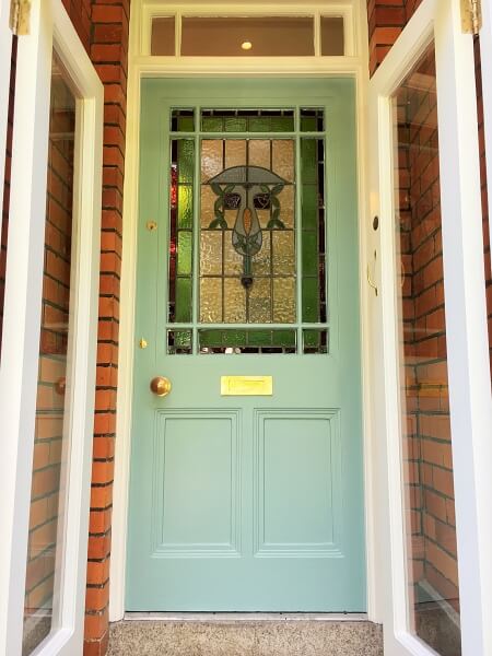 Edwardian door painted and restored by Impressions painters and decorators in Dublin