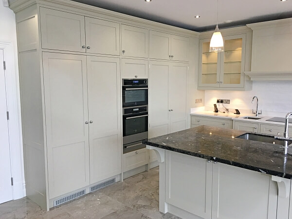 Hand painted bespoke kitchen painted in Sutton by Impressions Painting and Decorating