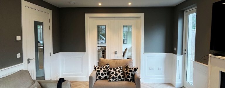 Local living room painters and decorators and wallpaper installation near me Impressions Painting and Decorating South Dublin