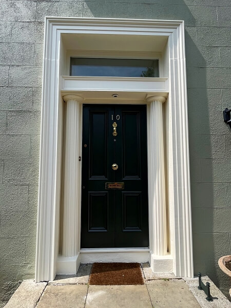 Local period front door restoring and painting experts in South Dublin Impressions Painters and Decorators