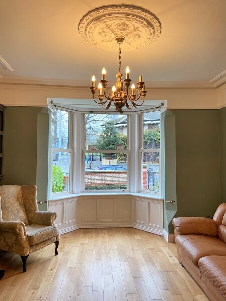 Local period house living room painters Impressions Painters and Decorators Blackrock