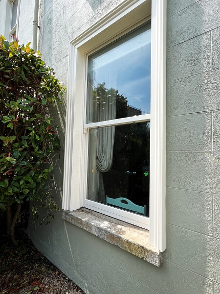 Local period sash window restoration and painting in Dun Laoghaire South Dublin Impressions Painters and Decorators