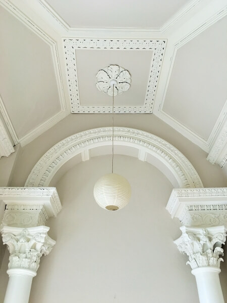 Period Georgian house ceiling and cornice restoration and painting by Impressions Painters and Decorators in South Dublin