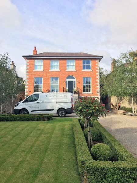 Period Georgian sash window restoration and painting by Impressions painters and decorators in Dalkey South Dublin