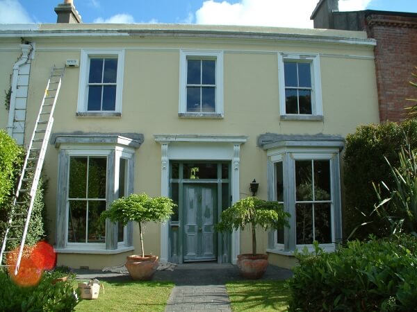 2 Before example of exterior house and window painting and restoration in Sandycove by Impressions painters and decorators