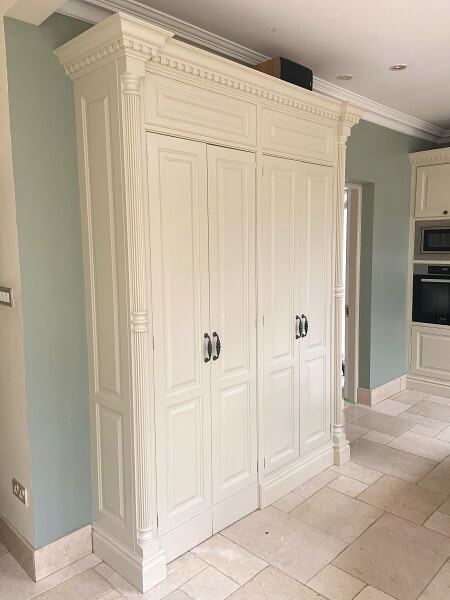 After being hand painted kitchen cupboard by Impressions painting and decorating in Dublin