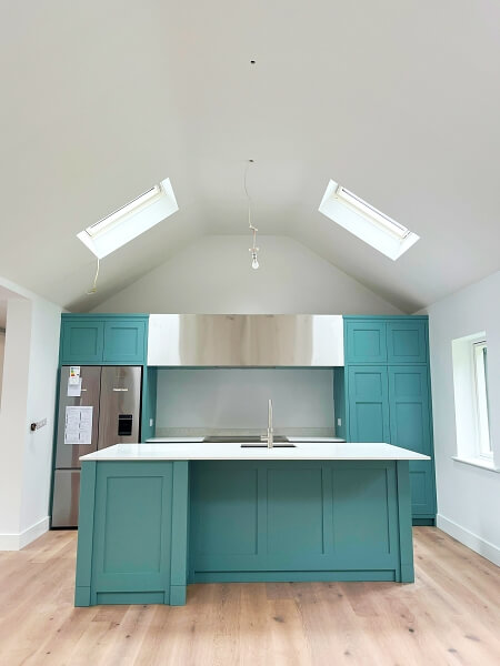 Hand painted kitchen and kitchen cabinets by Impressions Painters and Decorators