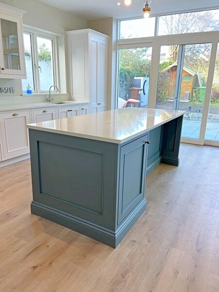 Hand painted kitchen island by expert kitchen painters Impressions painters and decorators (2)