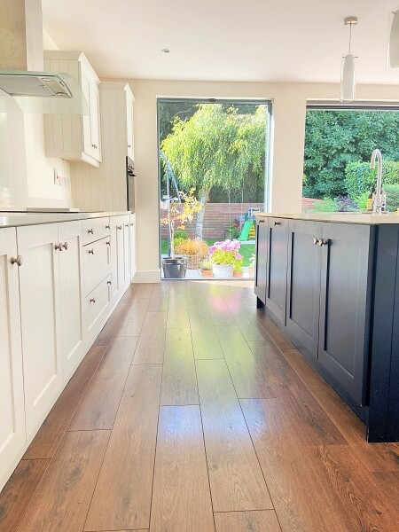 Handpainted kitchen island painters South Dublin Impressions Painters Decorators