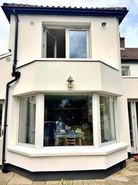 Large velux type windows in Dalkey after being painted by Impressions Painting and Decorating