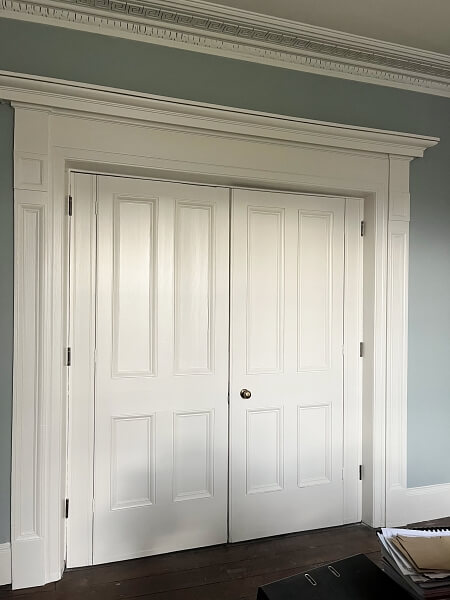 Period inside living room door painting and restoration Impressions painting and decorating in rathmines