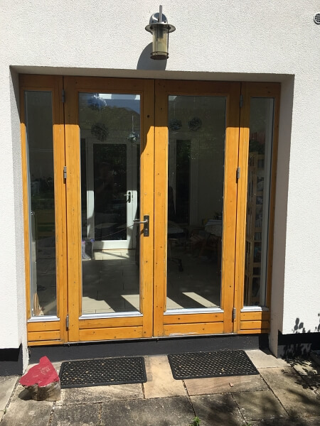 Velux type windows in Dalkey before being painted by Impressions Painting and Decorating