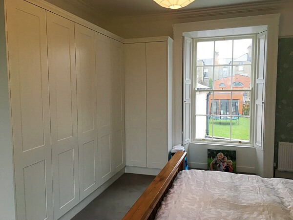 New bedroom wardrobe hand painted by Impressions Painting and Decorating Killiney